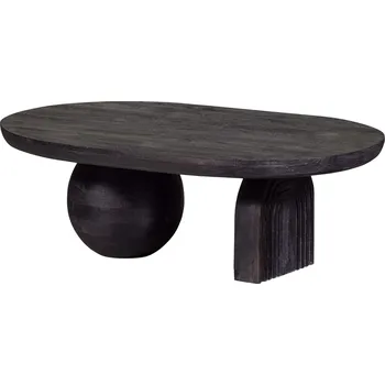 Konferenční stolek WOOOD Černý dřevěný konferenční stolek Mao 110 x 72 cm