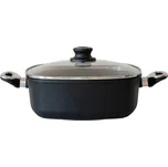 Hranatý titanový kastrol 28x28x10 cm s poklici 6,5 l BAF Gigant s dopravou zdarma az do domu