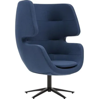 Křeslo Tmavě modré látkové otočné křeslo Softline Moai