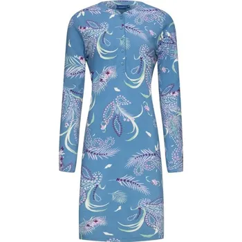 Dámská noční košile Dámská noční košile 10232-170-4 modrá se vzorem - Pastunette 40