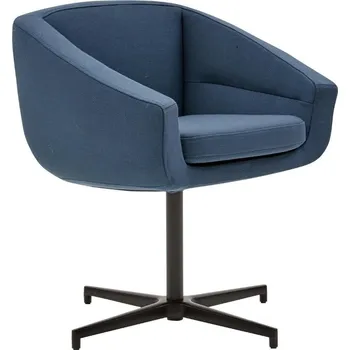 Tmavě modrá otočná konferenční židle Softline Aiko