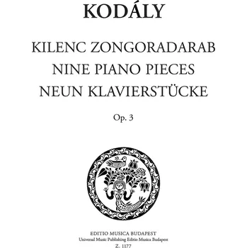 Kodály: Nine Piano Pieces Op. 3 / klavír