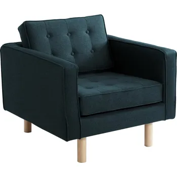 Křeslo Nordic Design Tmavě zelené látkové křeslo Emmet