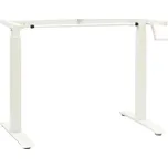 ZBXL Výškově nastavitelný rám stolu ruční ovládání bílý