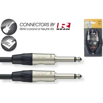 Audio kabel Stagg NGCC3R, kabel JACK/JACK, 3m