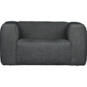 Křeslo WOOOD Antracitově šedé látkové křeslo Bearny