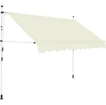 ZBXL Ručně zatahovací markýza 300 cm krémová