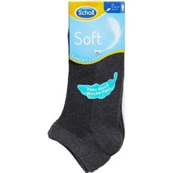 Pánské ponožky SCHOLL Ponožky pánské Soft NOS 2 pack kotníkové šedá M(39-42)