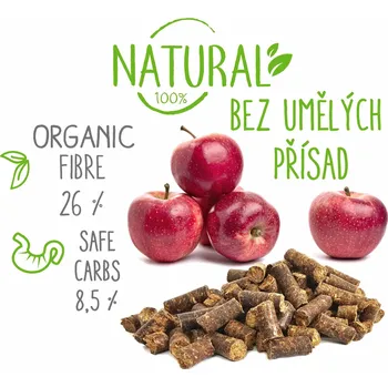 Krmivo pro koně Dromy Jablečné pamlsky 1kg