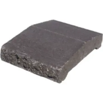 Zahradní obrubník Zákrytová deska Presbeton FACE BLOCK ZDV 200, 20x30x7 cm, štípaná černá