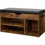 Hnědý botník s lavicí TAYLOR