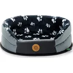 JK ANIMALS, pelíšek Tlapka černá XS, malý, 40×37×12 cm