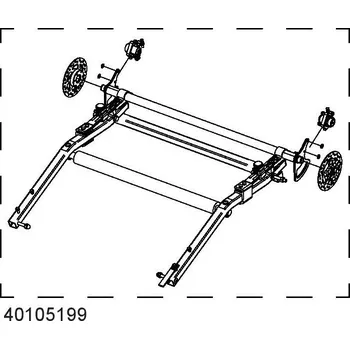 vozík za kolo Kotoučová brzda, spodní rám CX2 40105199