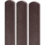 Transform hnědá plastová plotovka 78 x 21, 1,2 m, s půlkulatou hlavou