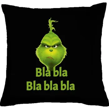 Pánské tričko Polštář bavlněný s potiskem Bla bla Grinch