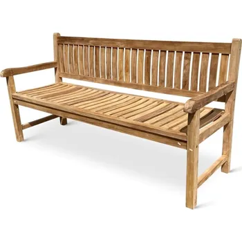 Zahradní lavice Venkovní teaková lavice Queensbury 180cm