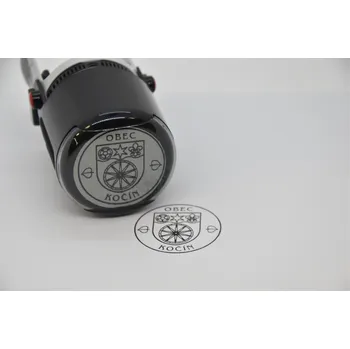 Razítko Kulaté obecní (městské) razítko Alerion