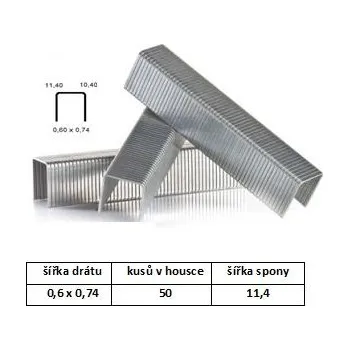 Hřebík Spony 53/530 - 10 mm ZN