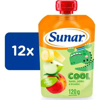 Sunar Cool ovoce broskev, banán, jablko (12 x 120 g)