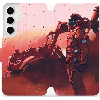 Pouzdro na mobilní telefon Flipové pouzdro Mobiwear - Samsung Galaxy S24 Plus - MA09S Průzkumník s červeným vozítkem (Knížkové flip pouzdro, obal, kryt na mobil Samsung Galaxy S24 Plus - MA09S Průzkumník s červeným vozítkem, materiál Umělá kůže + TPU - ochrana 360°, stojánek,)