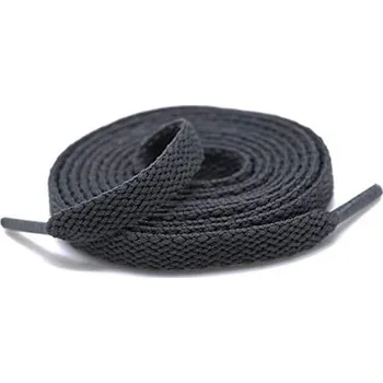 Tkaničky do bot Široké tkaničky do bot, jeden pár - Tmavě šedé, 120 cm