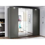 Šatní skříň SAMESTI B, láva/láva +možnost VÝNOSU + vyzvednutí ZDARMA