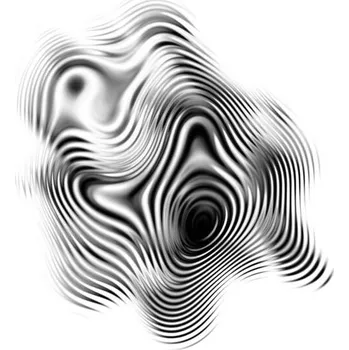 Plakát Plakát, Obraz - Abstract Wave Blob Striped Motion Curves, oxygen