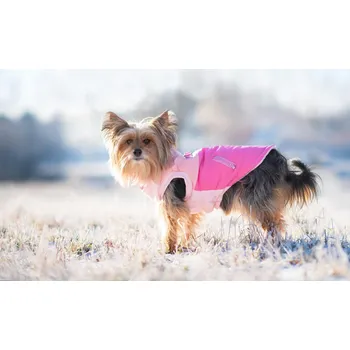 Obleček pro psa Vsepropejska Aston obleček pro psa na zip Barva: Růžová, Délka zad (cm): 33, Obvod hrudníku: 40 - 50 cm