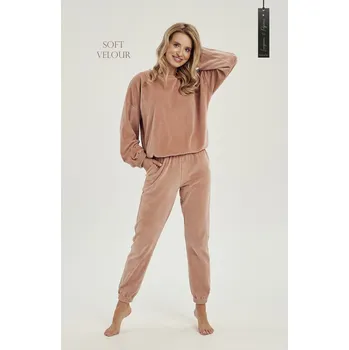 Dámská tepláková souprava Belle 3023 01 Hnědo béžová - Taro hnědá-béžová XL