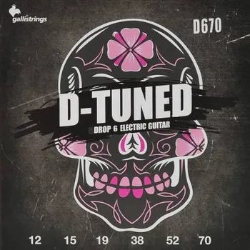 Struna pro kytaru a smyčcový nástroj Galli D-Tuned D-670, Struny na elektrickou kytaru