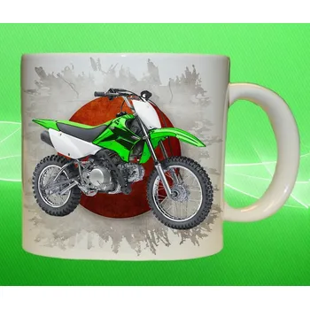 hrnek s motorkou Kawasaki KLX