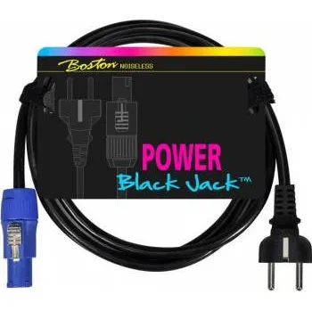 Boston Black Jack SM-500-2 napájací kabel, Napájecí kabel Powercon - schuko 2.2 m