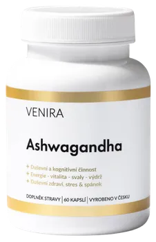 Přírodní produkt VENIRA Ashwagandha 500 mg 60 cps.