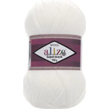 Galanterie Alize Příze Superwash Comfort - 55 bílá