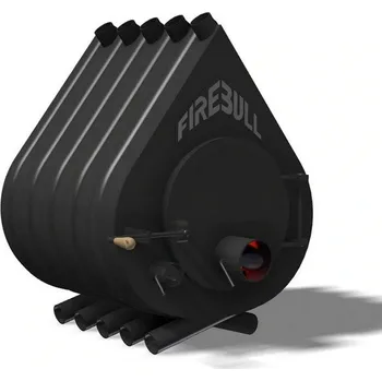 Krbová kamna Teplovzdušná kamna Firebull S10 ,20kW/400m3 - Levé