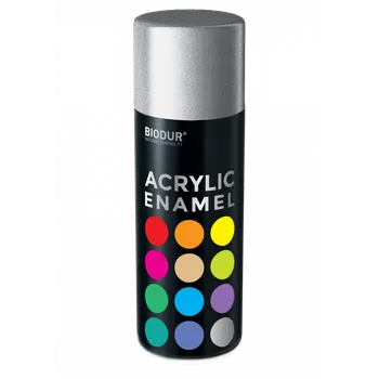 Barva ve spreji BIODUR Akrylový email ve spreji - stříbrná 400ml/ RAL 9006