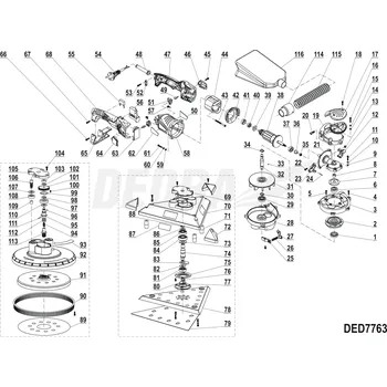 Kryt ložiska DEDRA XDED7763.75