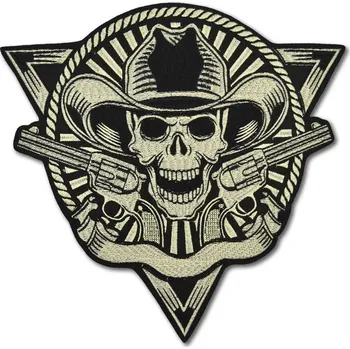 Nášivka Moto nášivka Dead Cowboy XXL na záda 32 cm x 32 cm