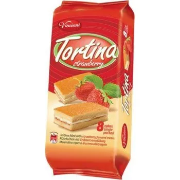 Bonbon Vincinni Tortina řez Jahoda 200 g