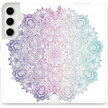Pouzdro na mobilní telefon Flipové pouzdro Mobiwear - Samsung Galaxy S24 Plus - M008S Mandala (Knížkové flip pouzdro, obal, kryt na mobil Samsung Galaxy S24 Plus - M008S Mandala, materiál Umělá kůže + TPU - ochrana 360°, stojánek, silikonová vanička, magnetické zavírání)