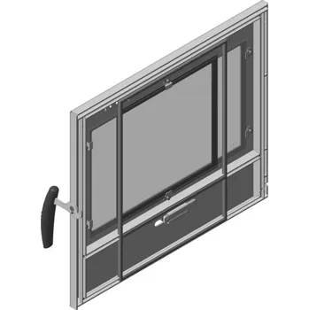 Krbová kamna Romotop Dveře topeniště Barva: Šedá