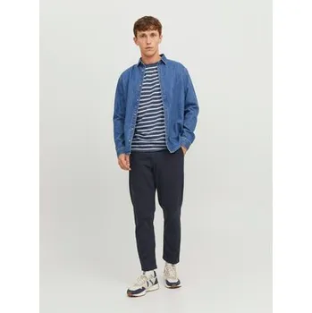 Jack & Jones Chino kalhoty Harlow 12242188 Tmavomodrá Tapered Fit 33_32