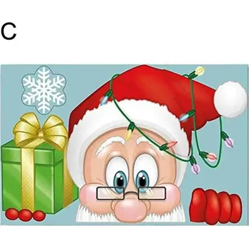 Vánoční dekorace Vánoční PVC samolepky na okna - C