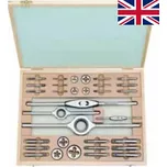 Závitníky a závitová očka Whitworth BSW 1/8" - W1/2", sada 20 dílů - Bučovice Tools