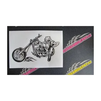 Samolepící dekorace SAMOLEPKA Harley 001 levá (10 - červená) NA AUTO, NÁLEPKA, FÓLIE, POLEP, TUNING, VLASTNÍ TEXT, TISK, AUTOSAMOLEPKY.cz, POLEPY, OBRÁZEK, LOGO, SAMOLEPKY