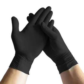 Pracovní rukavice Espeon Nitrilové rukavice černé PREMIUM (2 ks) Velikost: M