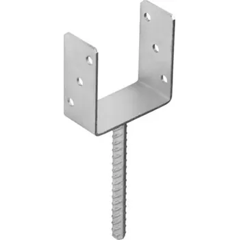 Tesařské kování DOMAX Patka sloupu PS 120U 121 x 120 x 60 x 4 mm pozinkovaná 1 ks