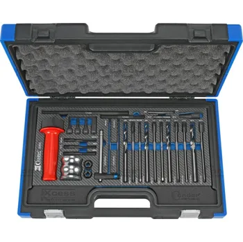 Nářadí pro automobil Condor sada na vytahování žhavících svíček M8 x 1; M9 x 1; M10 x 1; M10 x 1,25; M12 x 1,25, sada 32 dílů - 100-07926