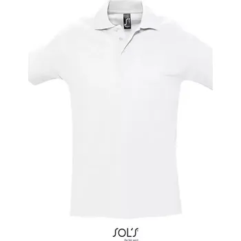 Pánské tričko SOLS Polokošile SOL'S Spring II pánská krátký rukáv, barva White, vel. XXXXL
