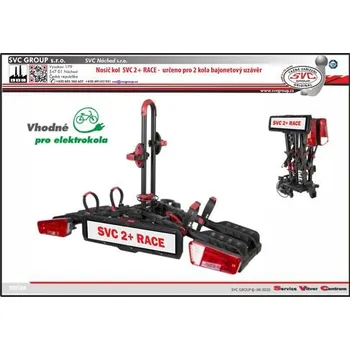 Nosič kol Nosič kol na tažné zařízení SVC 2 Race Vision - Pro 2 Elektro/Kola pro Kia EV9 10/2023->, SVC Group